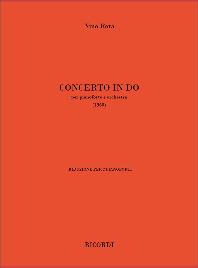 Concerto In Do. Per Pianoforte E Orchestra